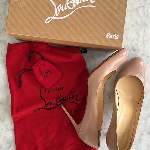 SOLD Christian Louboutin, sz42 Simple 85 Patent Leather Pumps - Picture 8 of 9